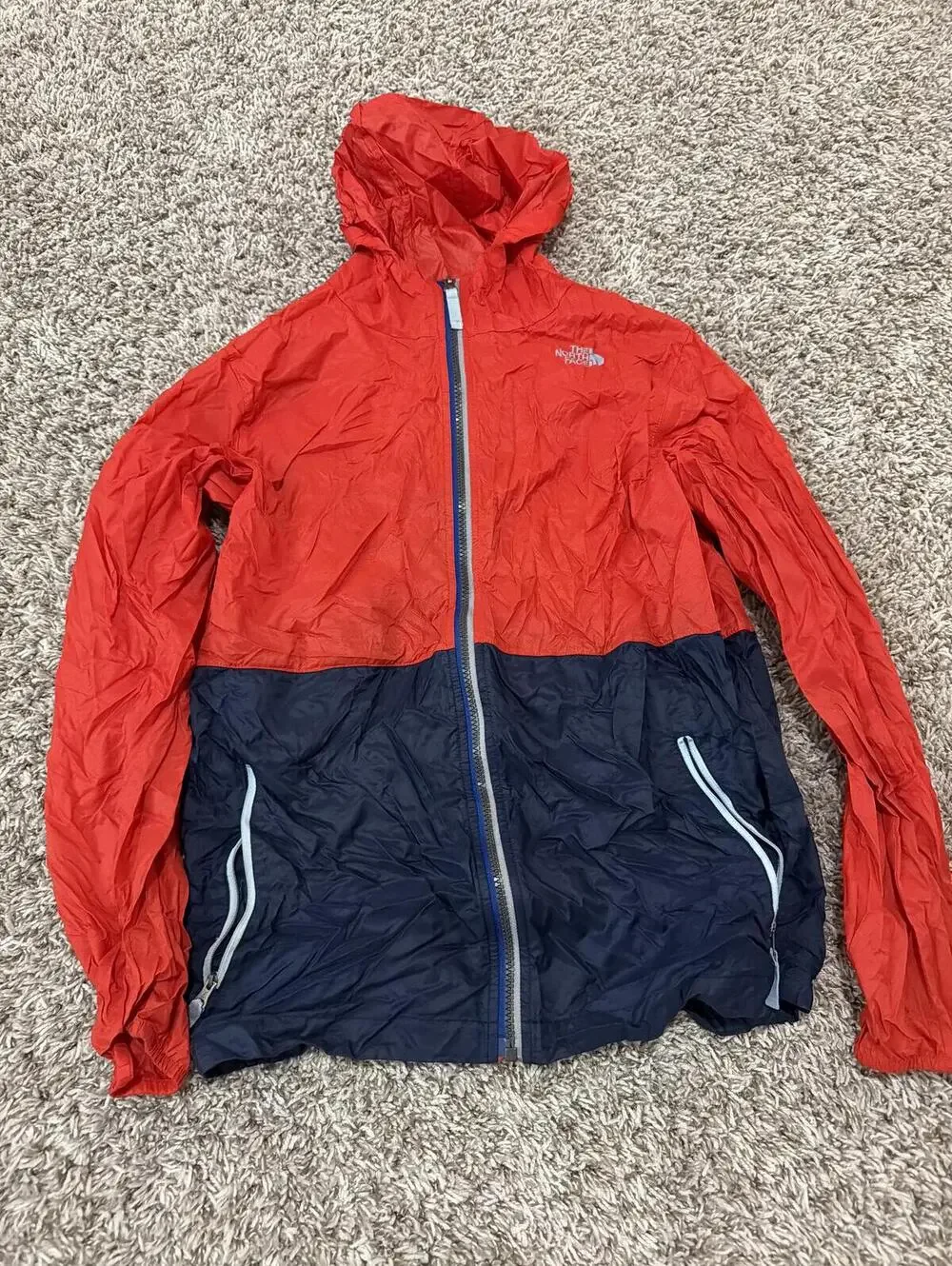 The North Face Boys Colorblock Hooded Jacket Windbreaker